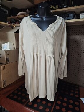 Coldwater Creek Beige Blouse 2x